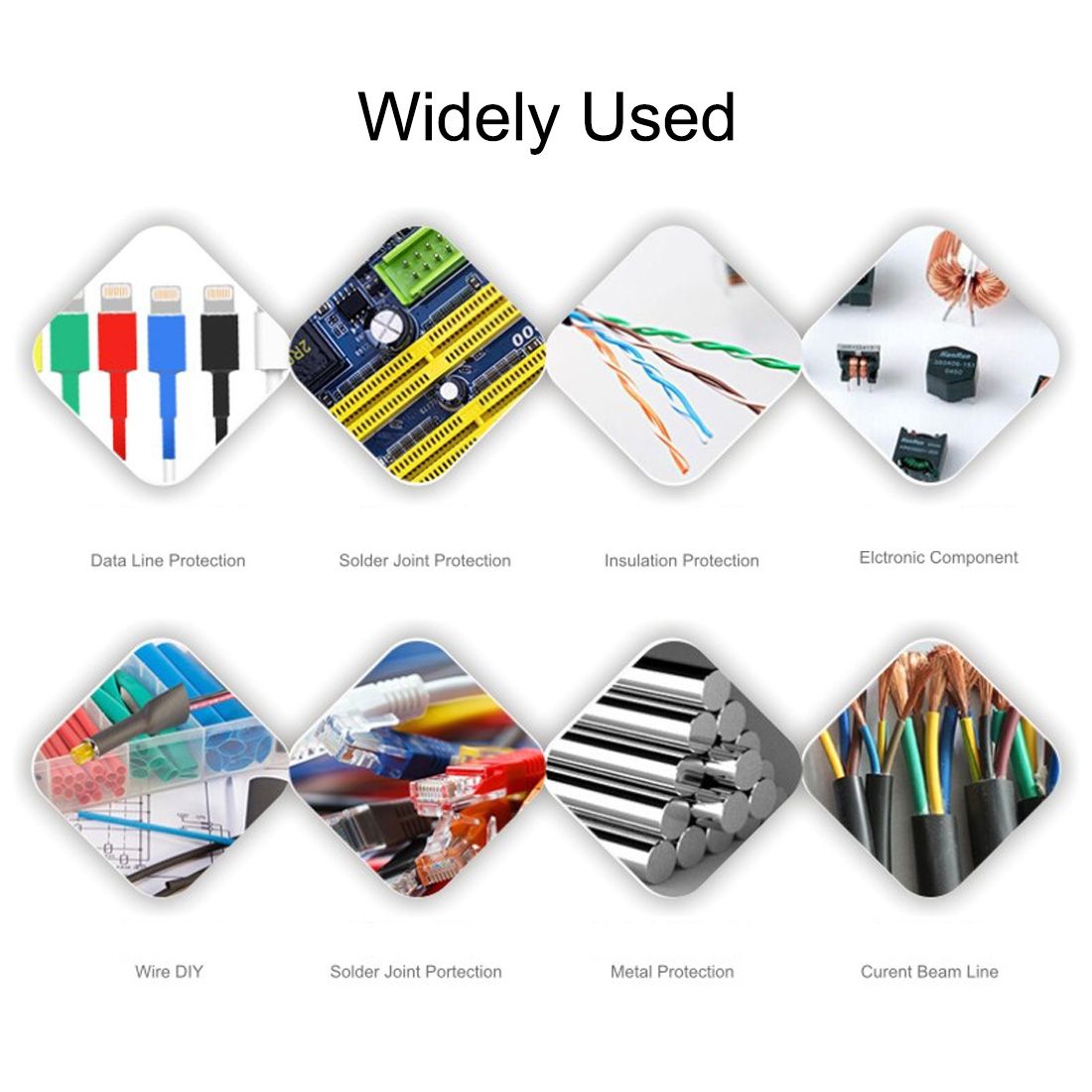 129 PCS / Box Waterproof High Toughness Oxidation Resistance Seal Heat-shrinkable Butt Wire Tube