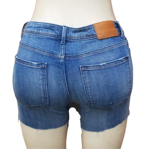 Ladies Stretchy Bumshort- Blue