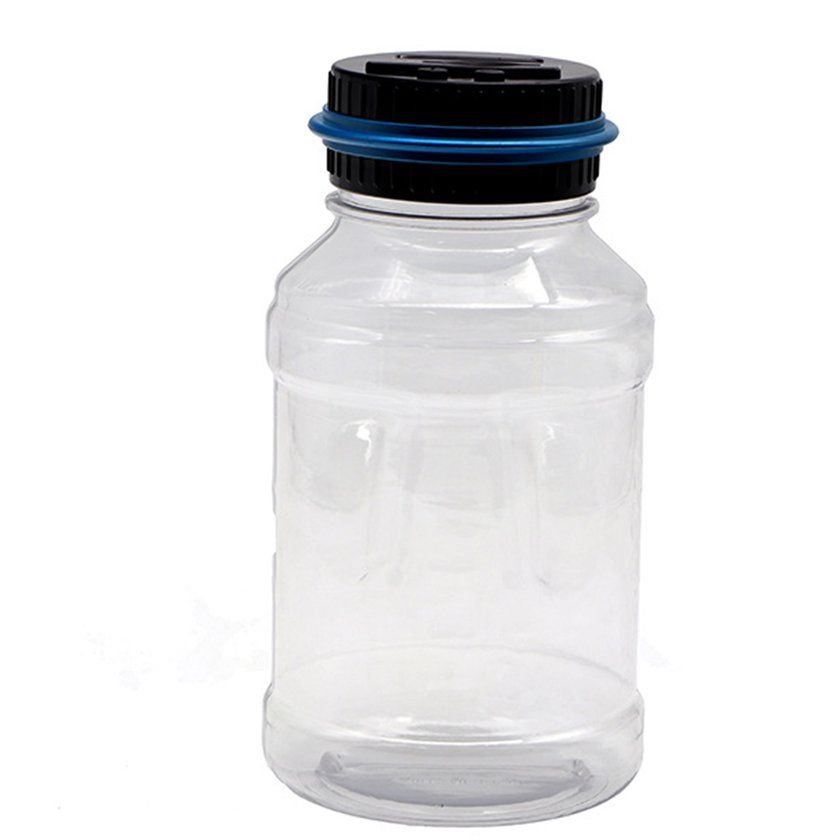Intelligent Ele Troni   Al Ulation Piggy   Oversized  Oin  Hange Money Box-blue+bla K+transparent