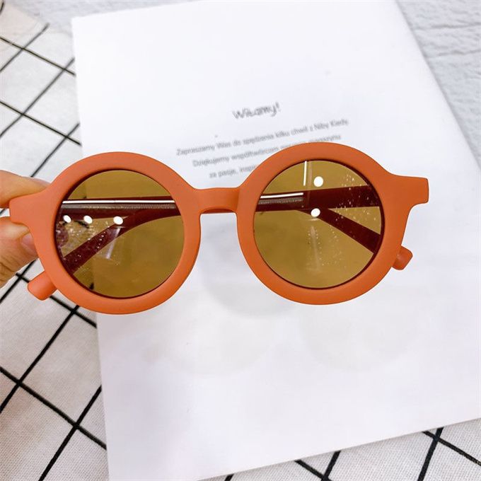 Kids Sunglasses  Round Children's Sun Glasses-Orange