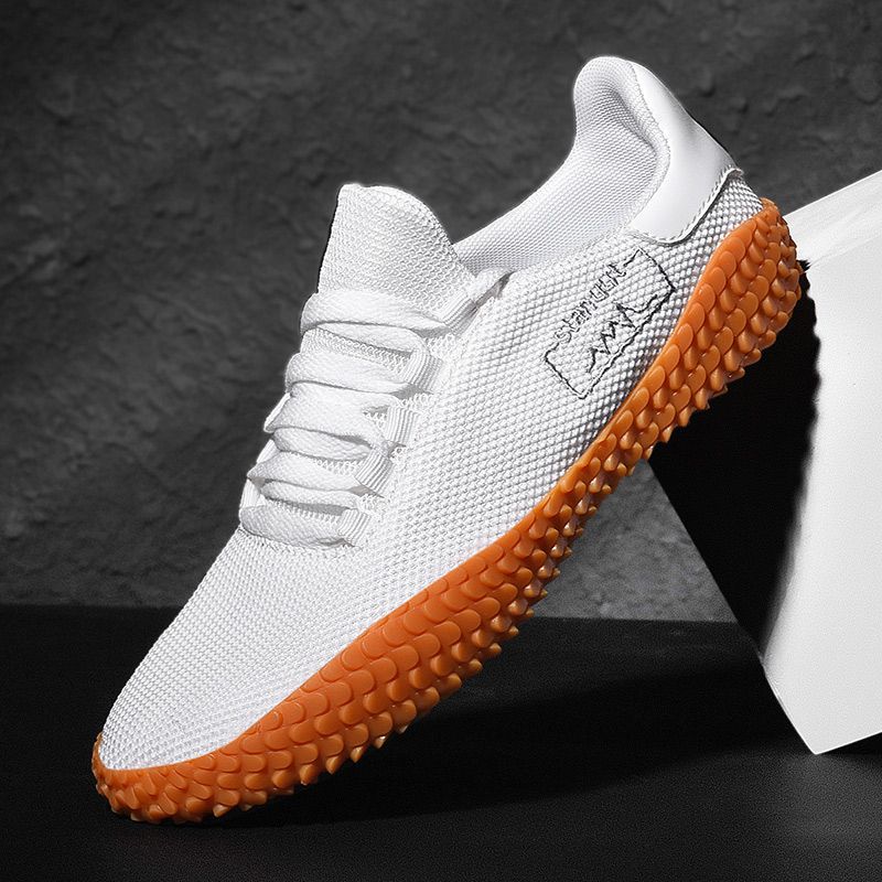 New Arrival Golf Shoes For Men White Red Walking Shoes For