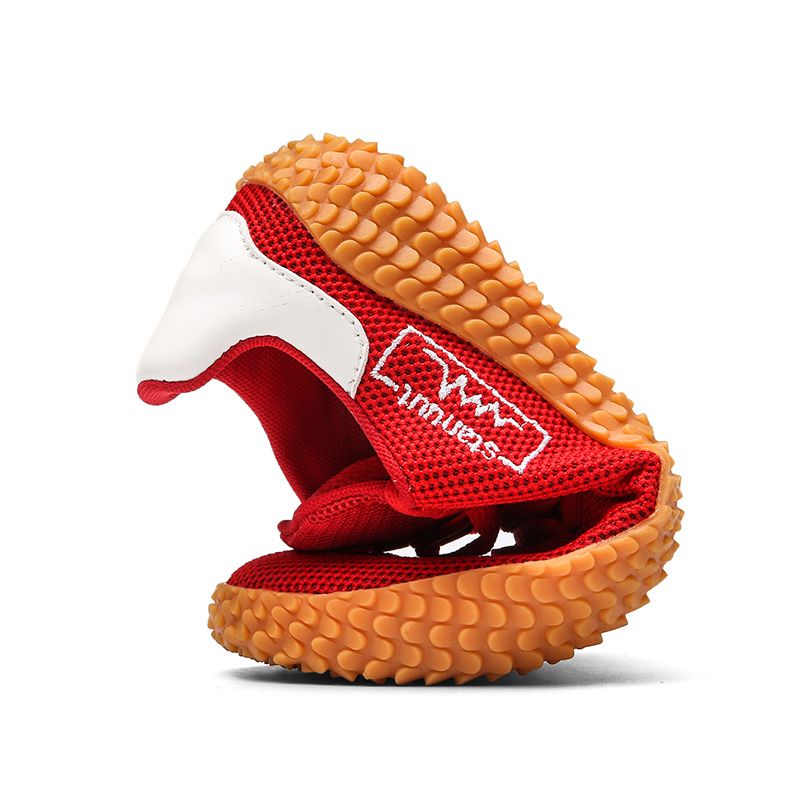 New Arrival Golf Shoes For Men White Red Walking Shoes For