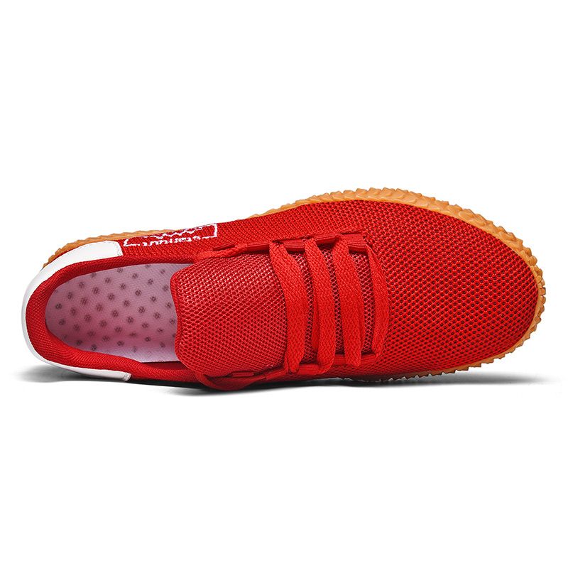 New Arrival Golf Shoes For Men White Red Walking Shoes For