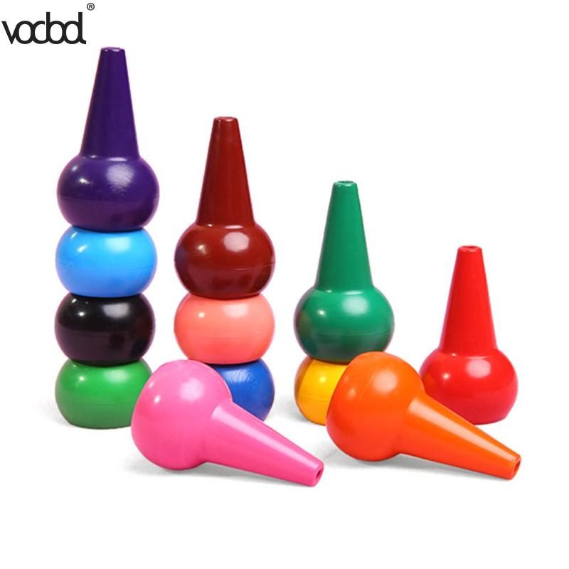 12pcs Non-Toxic Kid Painting Crayon Children Safety Color