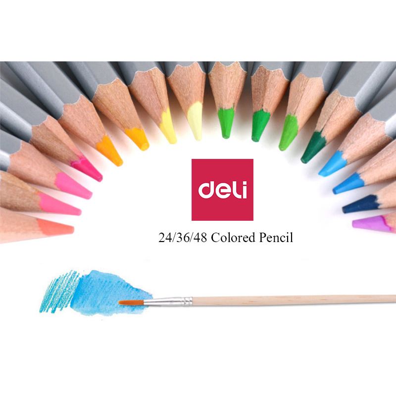 Deli High Quality 24/36/48 Colors Professional Watercolor