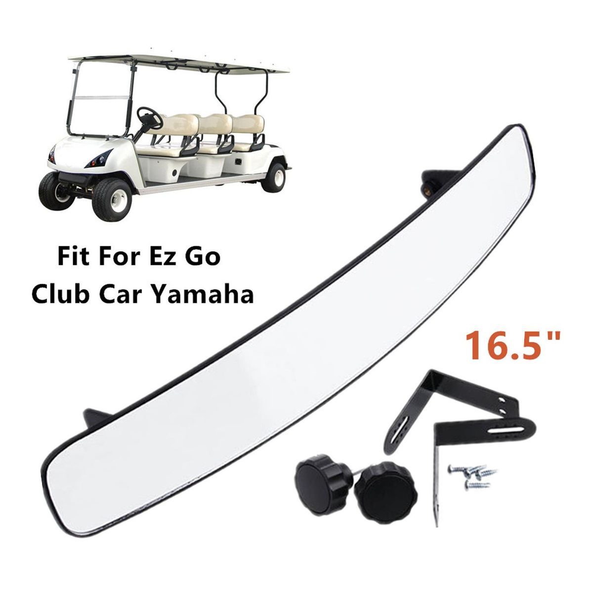Golf Cart Accessories Wide Angle  Convex Mirror