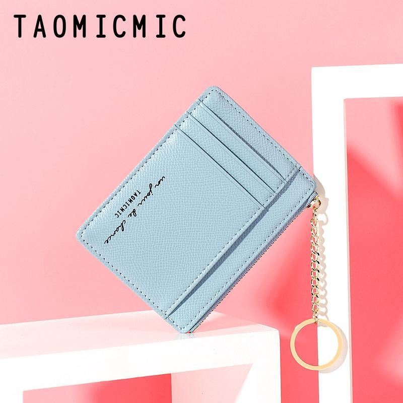 Yueqian Kai New Zipper Ladies Coin Purse Korean Mini Keychain Small Wallet Multi-Card Card Holder Card Bag 928801 black