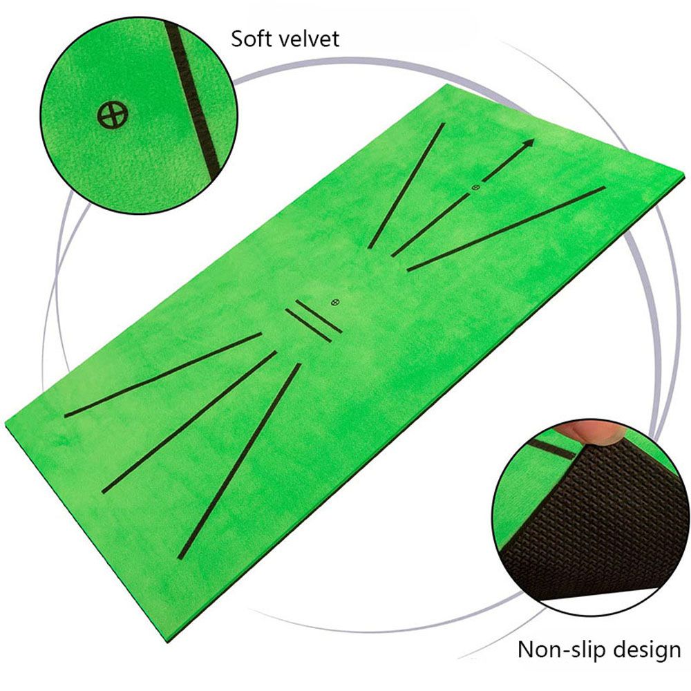 Golf Hitting Mat For Swing Detection Batting Portable Golf