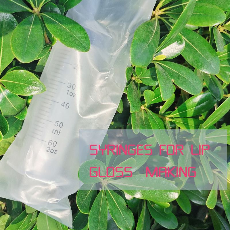 Large Syringe For Lip Gloss 60ml Transparent Plastic
