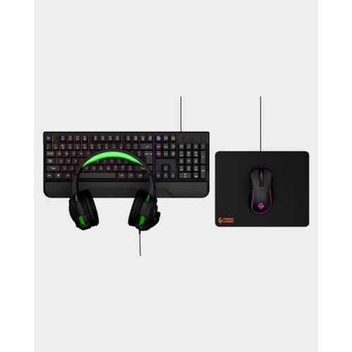 Gaming Keyboard With Rainbow Lightning + Led Headphones + 7d Gaming Mouse + Mouse Pad