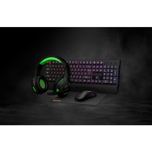 Gaming Keyboard With Rainbow Lightning + Led Headphones + 7d Gaming Mouse + Mouse Pad