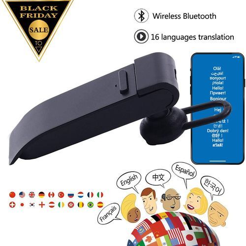 Mini   Translator Earphone Smart 16 Languages Instant Translate Headphone Mobile Phone Headset Voice Translator DJLAB