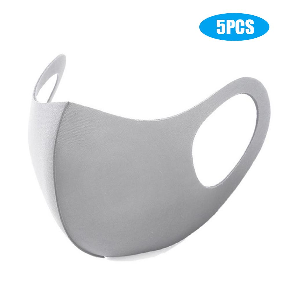 5PCS Mouth Cover Stop Dust Face Mouth Cover Breathable And