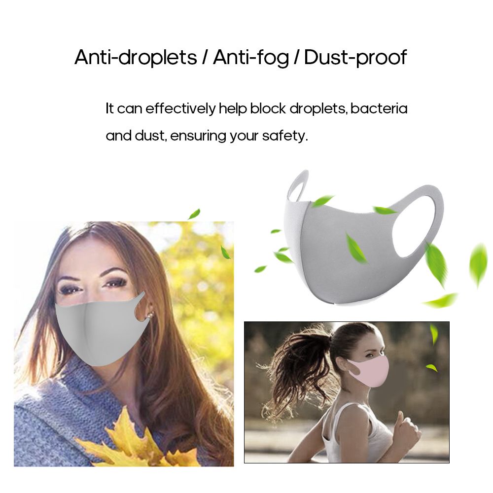 5PCS Mouth Cover Stop Dust Face Mouth Cover Breathable And