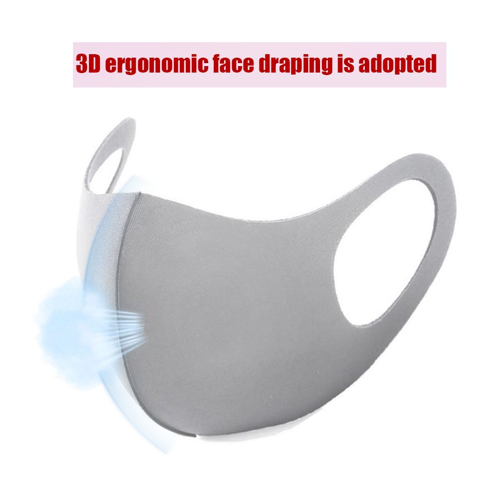 5PCS Mouth Cover Stop Dust Face Mouth Cover Breathable And