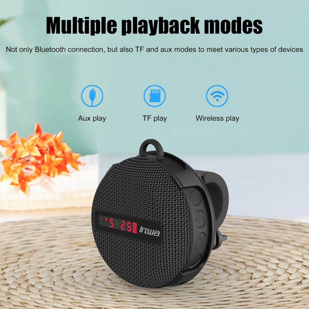 Mountain Bike Wireless Speaker Digital Display Outdoor