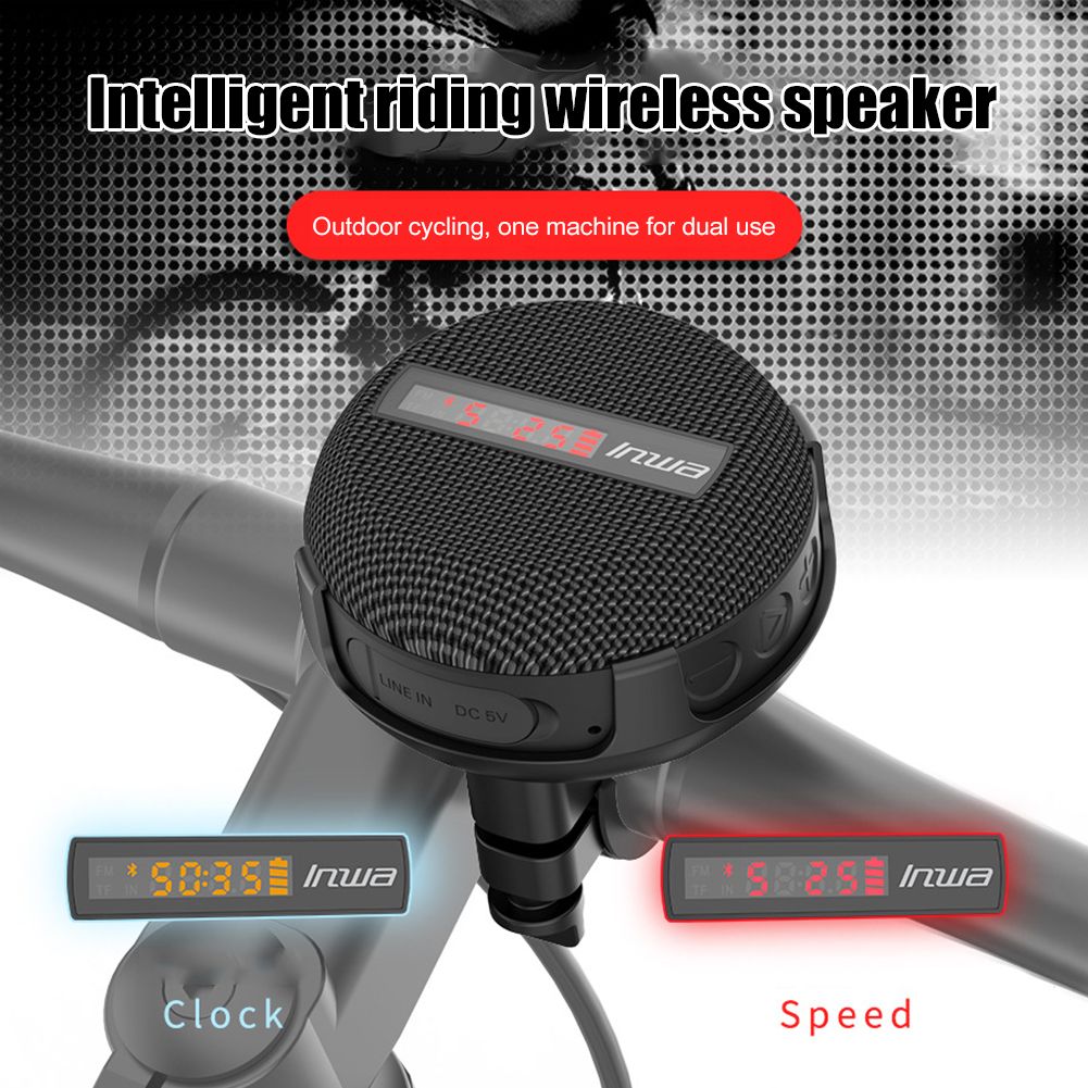 Mountain Bike Wireless Speaker Digital Display Outdoor