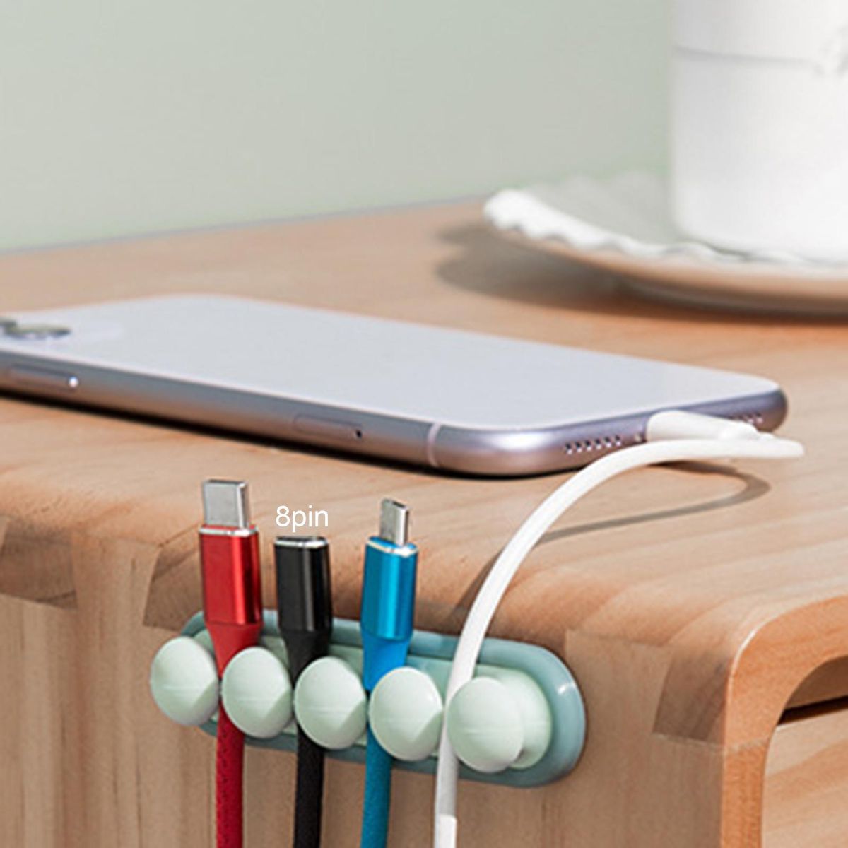 Wire Winder Desktop Wire Winder Cable Organizer Sky Blue