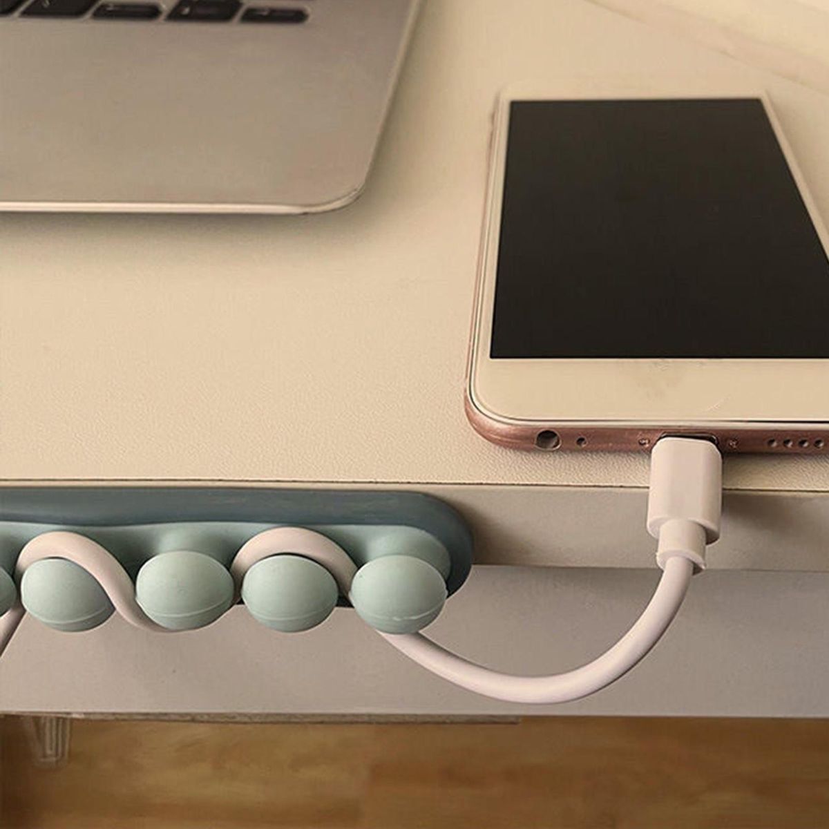 Wire Winder Desktop Wire Winder Cable Organizer Sky Blue