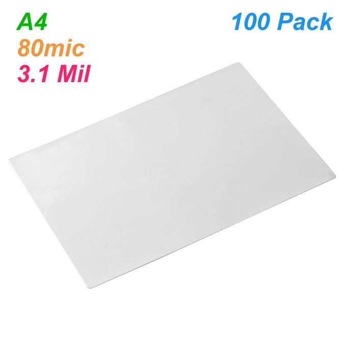 A4 Laminating Film Pouches Protection Sheet 3.1mil