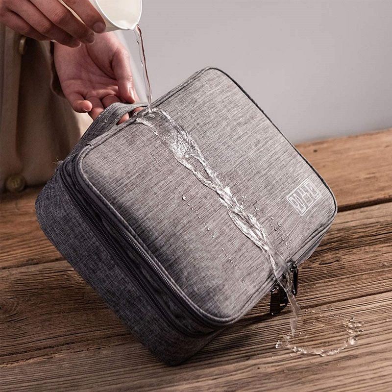 Waterproof Cable Storage Bag Digital Electronic USB Charger Travel Organizer