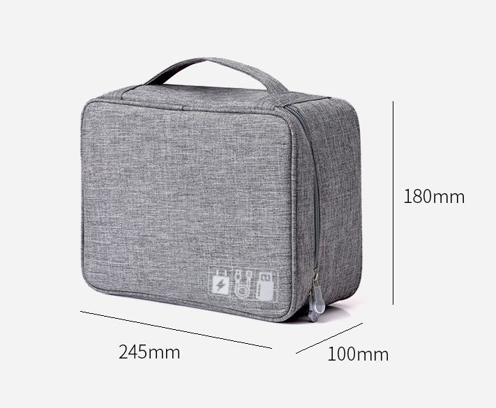 Waterproof Cable Storage Bag Digital Electronic USB Charger Travel Organizer