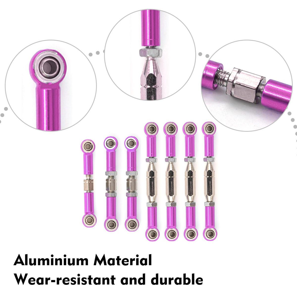 RC Car Pull Rod Aluminum Pull Rod for WLtoys 1/14 144001 RC Car Upgrades Parts Accessories