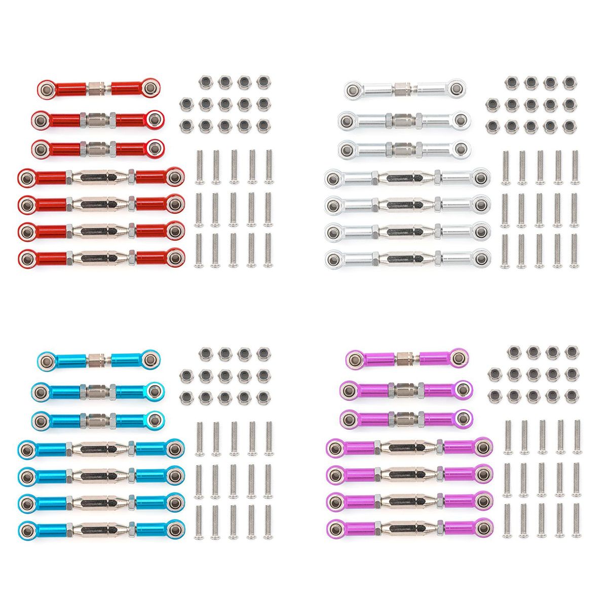 RC Car Pull Rod Aluminum Pull Rod for WLtoys 1/14 144001 RC Car Upgrades Parts Accessories