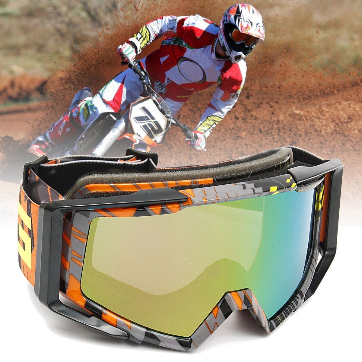 Motocross Motorcycle Anti-Fog UV Protection ATV Quad MX Bike Eyewear