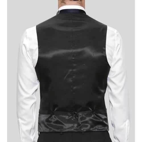 Paisley Floral Waistcoat With Hanky Set  - Red