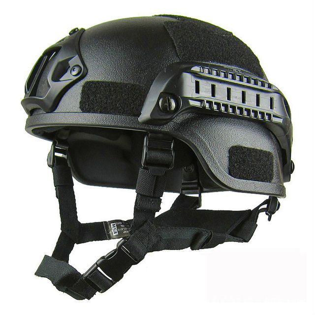 Sports Safety Paintball Helmet Tactical Airsoft Helmet Outdoor Riding Protect Equipment ABS Bicycle Motorcycle Helmet MtbHelmet(#Black)