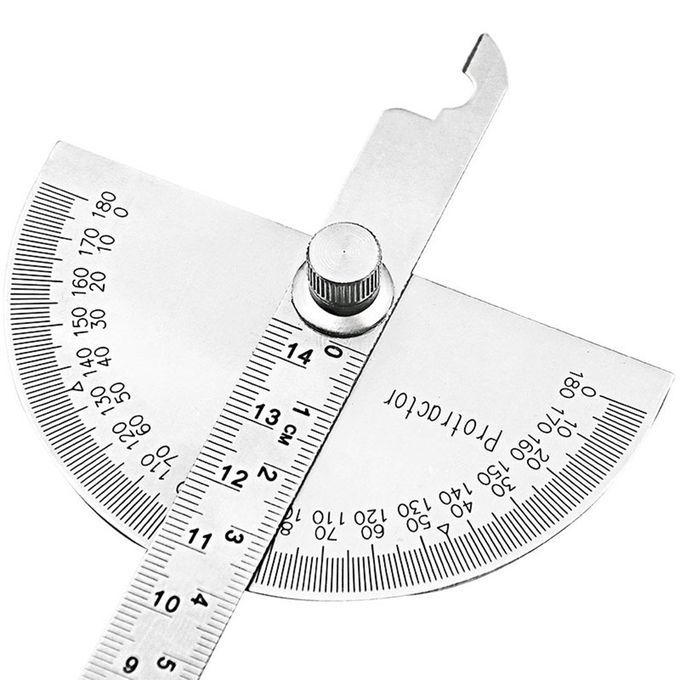 Stainless Steel Measuring Angle Ruler Easily Remove A  Urate In S Ale-stainless Steel Color-145mm