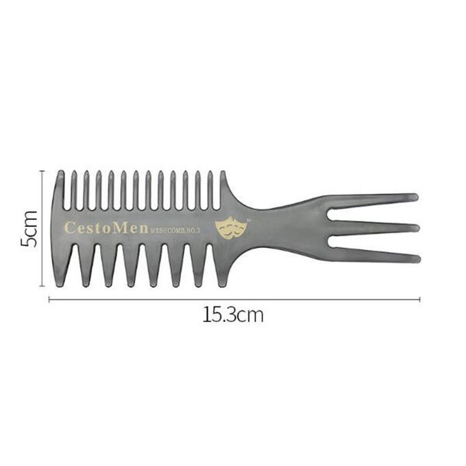 Retro Style Wide Tooth Comb Oil Head Hair Men's