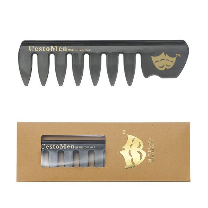 Retro Style Wide Tooth Comb Oil Head Hair Men's