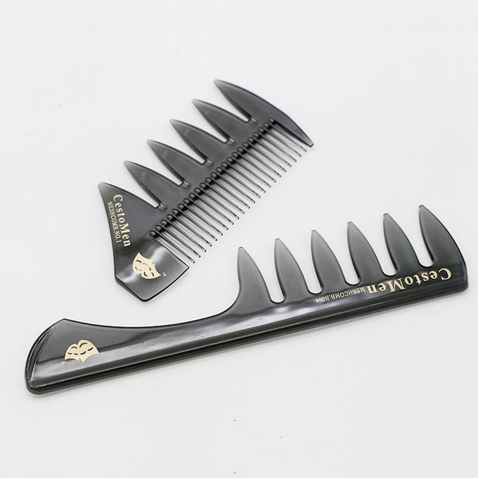 Retro Style Wide Tooth Comb Oil Head Hair Men's
