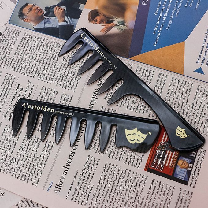 Retro Style Wide Tooth Comb Oil Head Hair Men's