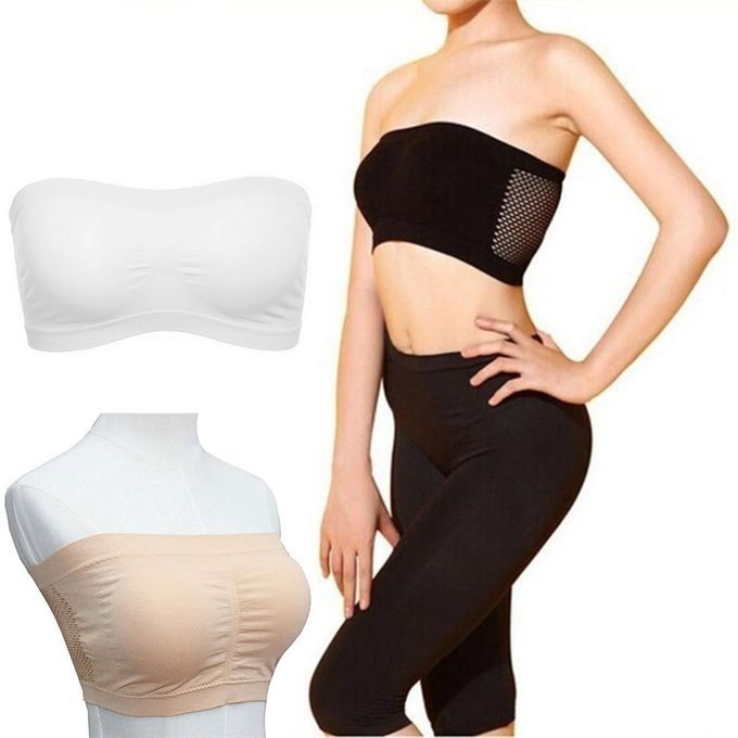 One Word Tube Top   No Steel Ring With  Hest Pad Hollow Ba K Bla K 3Xl-black-XXXL