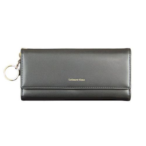 Women's Large Capacity Long Multi Card Slot Wallet - Black