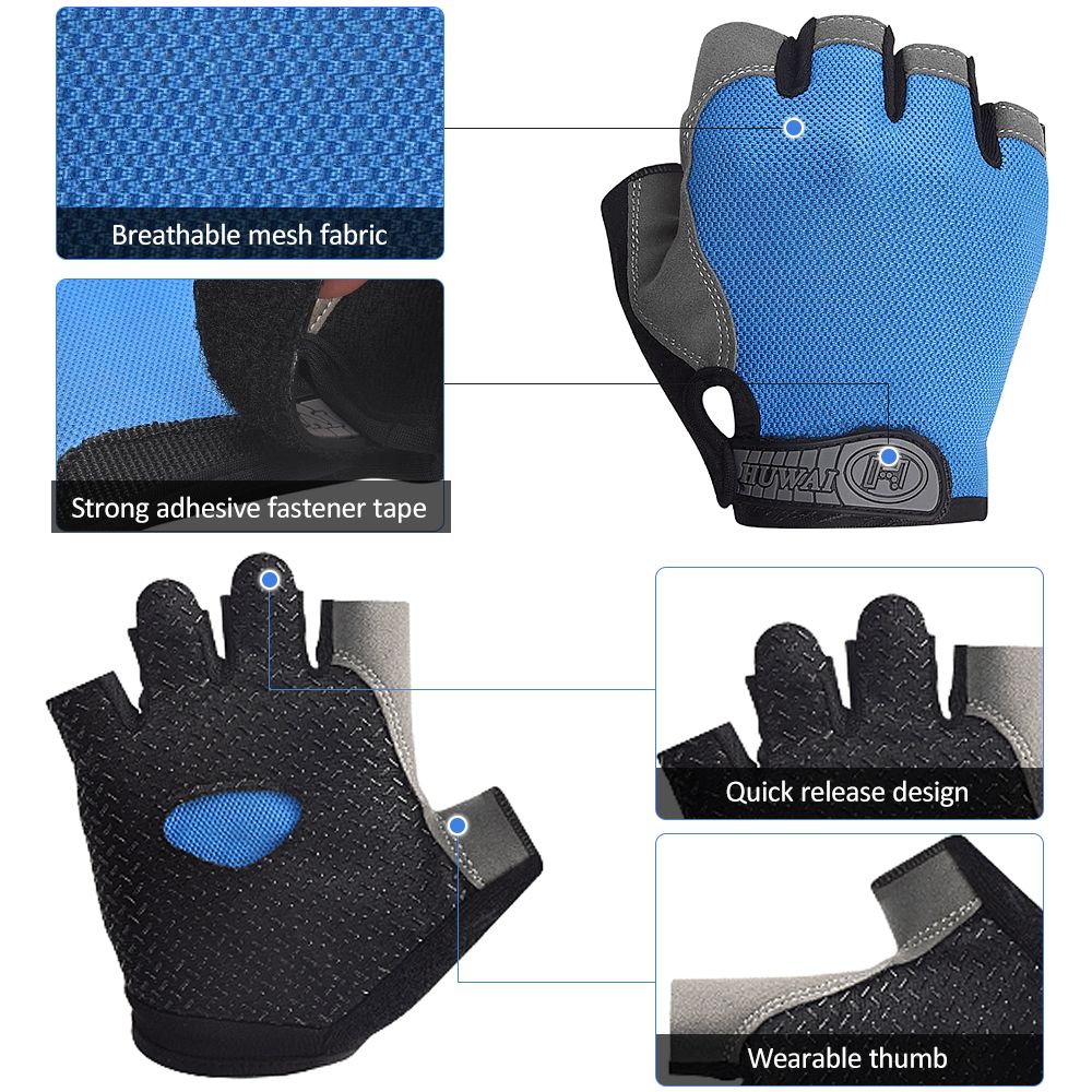 MTB Sport Bike Half Finger Cycling Gloves Anti-skid Bike