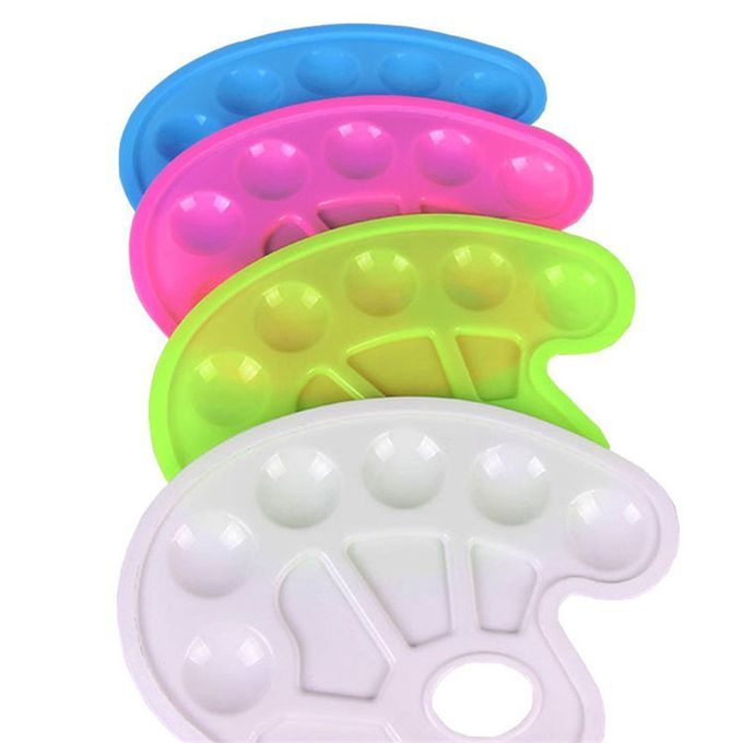 Foot Design Plasti  Palette Art   Plasti  Drawing Tray  Olor Palette-Pink