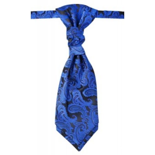 Paisley Floral Waistcoat With Hanky Set  - Blue