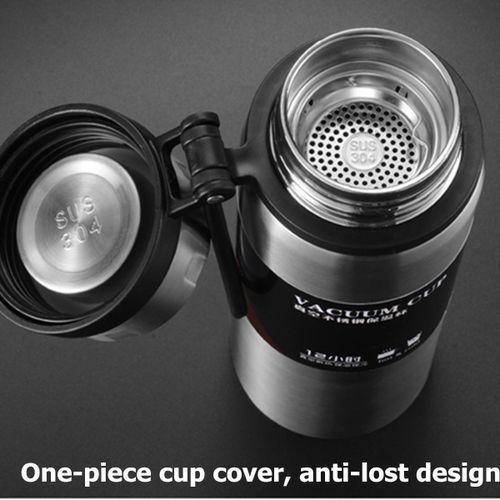1L Stainless Steel Travel Mug Flask Thermal Hot Water