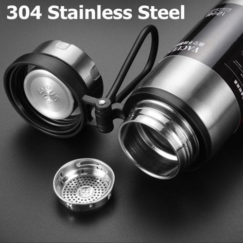 1L Stainless Steel Travel Mug Flask Thermal Hot Water