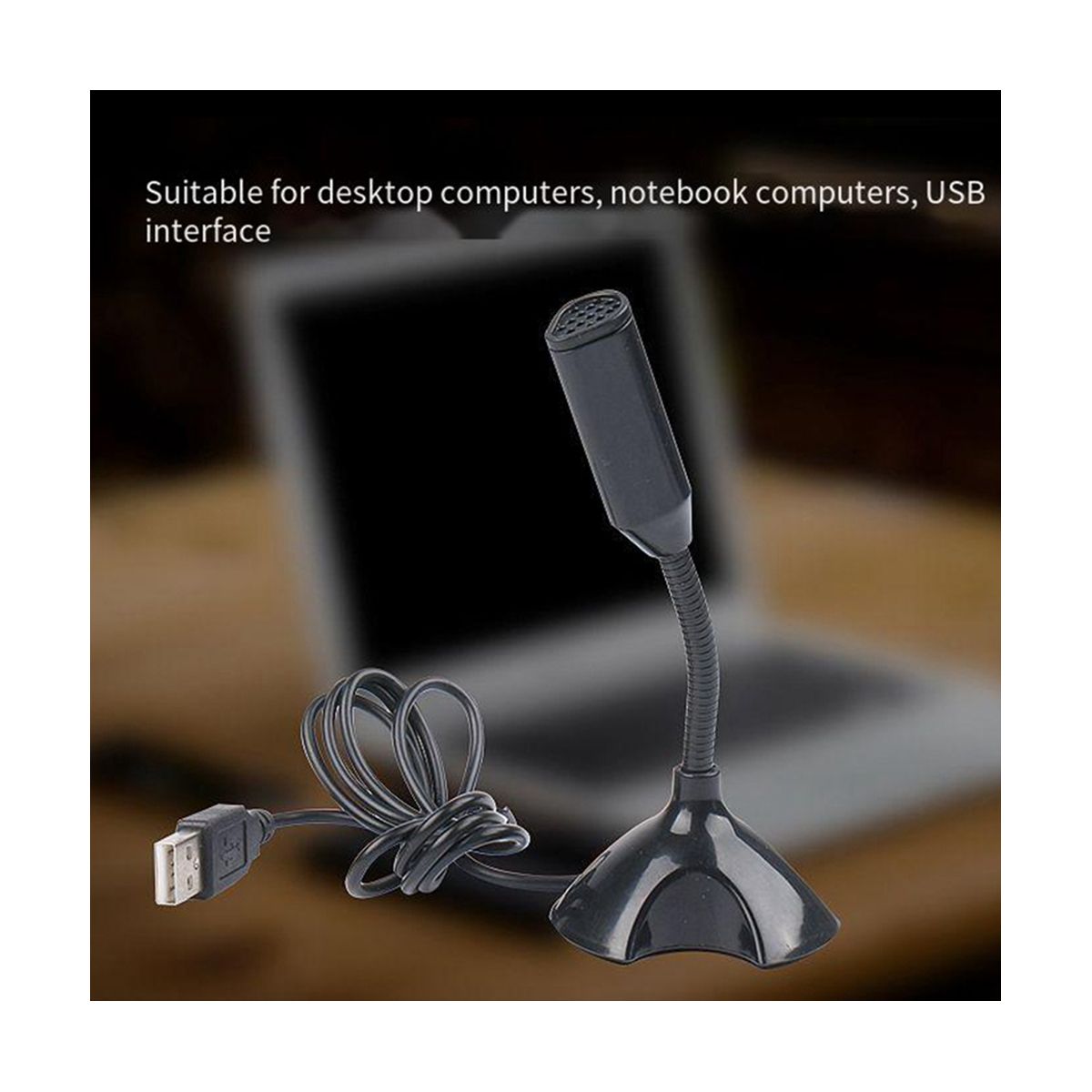 USB Laptop Microphone Voice Mic High Sensitivity Mini fo