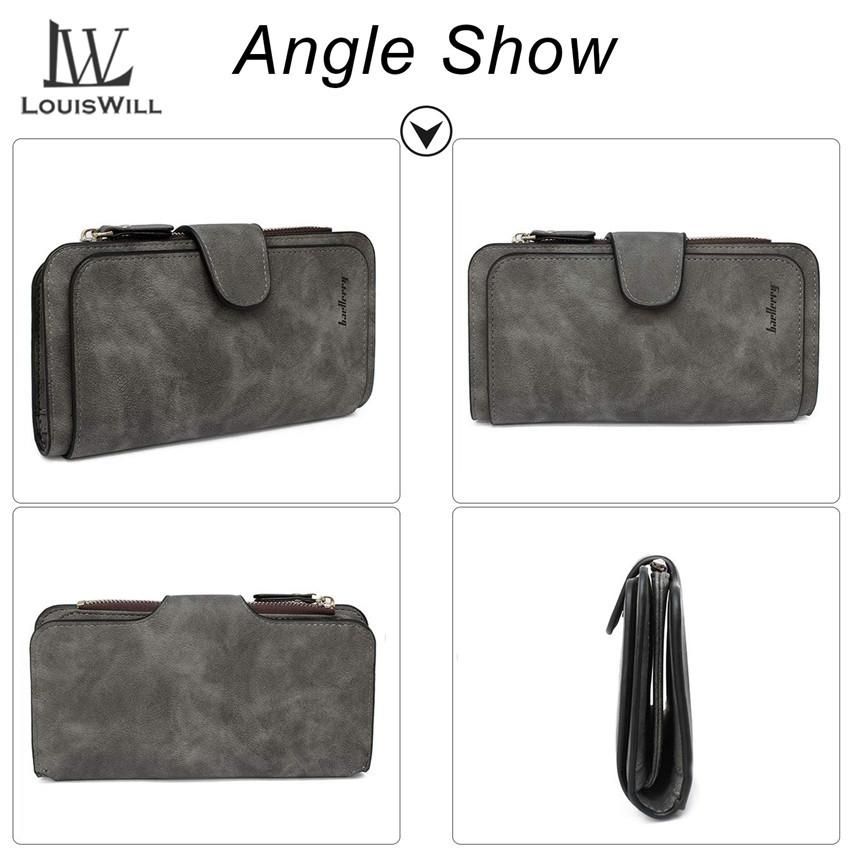 LouisWill Women Fashion Wallet Girls Long PU Leather Hand Bag