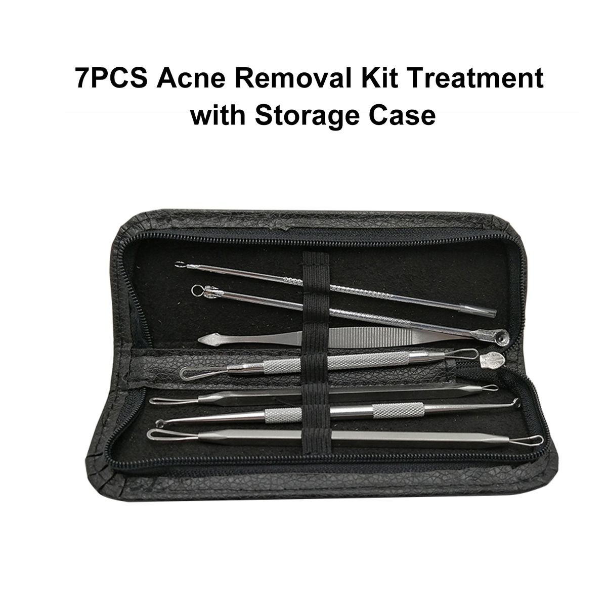 7PCS Pimple Comedone Extractor Tool Acne Removal Kit