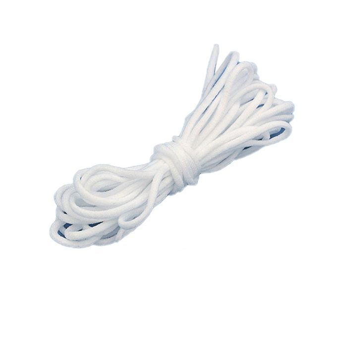 1 P S 3mm Round Elasti  Band Elasti  Rope Oil  Ore With Strap Elasti  Strap   Shoes And Hat Rope  Ir Le  Enter-white-5m
