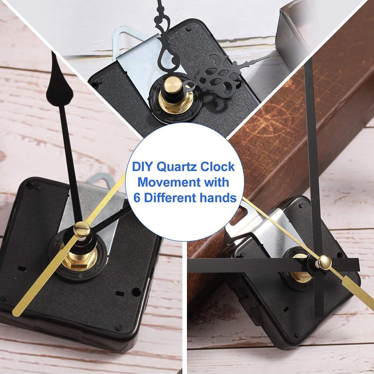 12 PCS Quartz Clock Movement DIY Repair Tool Part with Clock