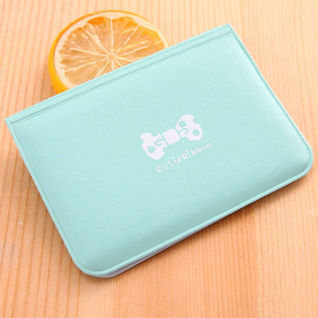 Credit Card Holder 12 Slots Protector  Card Organizer Blue