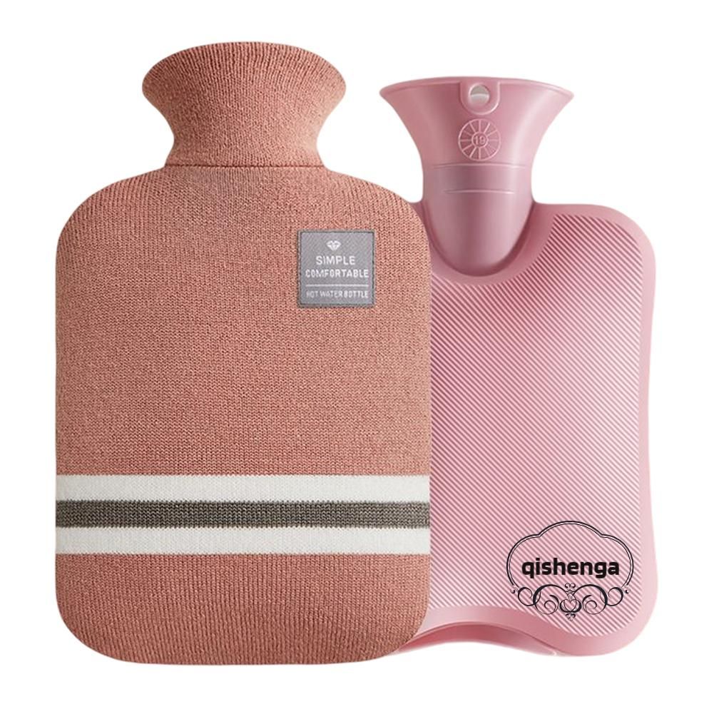 Hot Water Bottle 1/2L Leak-Proof Bed Bottle With Soft Cover